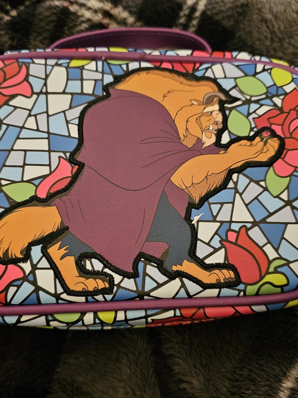 Disney Beauty and the Beast Purple Accent Bag